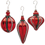 Елочные игрушки Deruta-Nalles 13 см красные, стекло, 12 шт