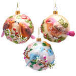 Елочные шары Avian Aria Ensemble 9 см, стекло, 6 шт