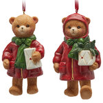 Елочные игрушки Мишки Форестер - Прогулка в Рождество 11 см, 2 шт