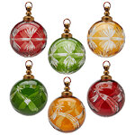 Елочные шары Canale-Monterano 8 см, стекло, 6 шт