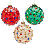 Елочные шары Pietre Preziose 10 см, стекло, 6 шт