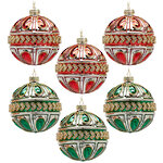 Елочные шары Palazzo Rococo 10 см, стекло, 6 шт