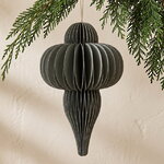 Бумажная подвеска-соты Джевель 20*12 см серая