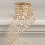 Декоративная лента в горошек Motif Mignon 270*6 см золотистая