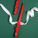 Длинная свеча Флекс 33*3 см красная