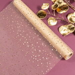 Сетка для декорирования с блестками 39*200 см золотая