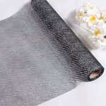 Ткань для декорирования Монте 30*500 см черная в полоску