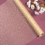 Ткань для декора Сетка Ивелин 39*200 см золотая