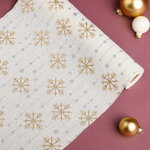 Ткань для декора Снежинки Bijoux Frosty 28*270 см