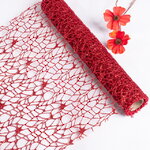Ткань для декора Ажурная Сетка Hayfield 28*150 см красная