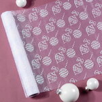 Ткань для декора Новогодняя 30*200 см, органза