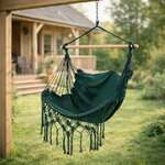 Подвесной гамак-кресло Икария 130*100 см изумрудный
