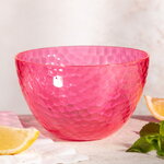 Пластиковый салатник Портофино 14*9 см розовый