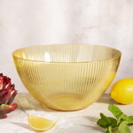 Пластиковый салатник Гранвиль 26*13 см жёлтый