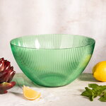 Пластиковый салатник Гранвиль 26*13 см зелёный