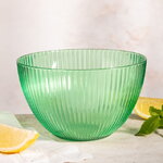 Пластиковый салатник Гранвиль 14*9 см зелёный