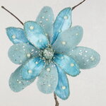 Искусственный цветок Flippo Racoti 15 см светло-голубой, клипса