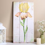 Деревянное панно Прованс - Цветущий Ирис 60*30 см