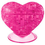 3Д пазл Сердце, розовый, 8 см, 46 эл.