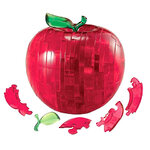 Головоломка 3D Яблоко, красный, 9 см, 44 эл.