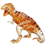 3D пазл Динозавр Тирекс, 49 элементов, коричневый со стикерами