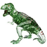 3D пазл Динозавр Тирекс, 49 элементов, зеленый со стикерами