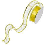 Декоративная лента Расписная 270*2.5 см золотая