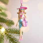 Елочная игрушка В стиле Барби - Вечеринка на пляже 10 см, подвеска