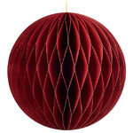 Бумажный шар Армель 25 см бордовый