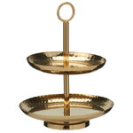 Фруктовница двухъярусная Baroque Gold 21 см