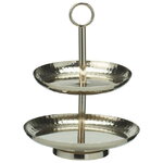 Фруктовница двухъярусная Baroque Silver 21 см