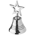 Декоративный колокольчик Marion - Звезда 11 см, серебряный