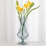 Стеклянная ваза Del Vetro - Arosa 19 см серо-голубая