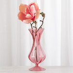 Стеклянная ваза Del Vetro - Belluno 19 см розовая