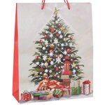 Подарочный пакет Noel de Luxe - Рождественская елка 32*26 см