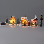 Набор светодиодных фигурок Bodmin - Деревенский Пейзаж 18-30 см, 9 фигурок, на батарейках