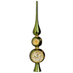 Верхушка на елку Lanberis - Kelso 30 см зеленая, стекло