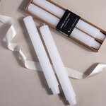 Набор столовых свечей Jennifer 25 см, 2 шт, белоснежный