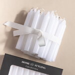 Набор свечей Brecon 10 см, 20 шт, белый