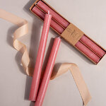 Столовые свечи Ронберг Рустик 25 см, 2 шт, красные