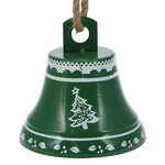 Елочная игрушка Колокольчик - Christmas Tree 14 см зеленый, подвеска