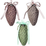 Набор елочных игрушек Шишки Bakoli - Verduno 13 см, 18 шт