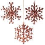 Набор елочных игрушек Снежинки Diamante 12 см, 3 шт