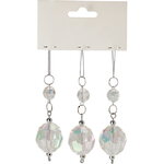 Набор елочных игрушек Crystal Muskes - Изящный Флер 9 см, 3 шт