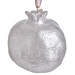 Елочная игрушка Гранат Dulverton 6 см серебряная