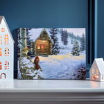 Картина с подсветкой Зимние птицы 40*30 см на батарейках