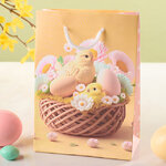 Подарочный пакет Пасхальные Цыплята 16*11 см