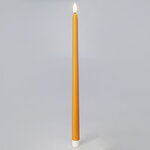 Столовая светодиодная свеча с имитацией пламени Romance 38 см желтая, 2 шт с пультом, таймер, на батарейках