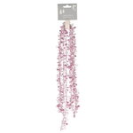 Бусы на елку Jewellery 270 см розовые