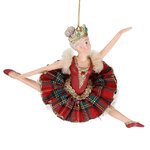 Елочная игрушка Балерина Моник в красном - Hollyshire Manor 15 см